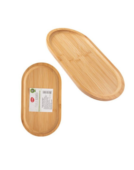 Petisqueira oval bambu 31,5 cm - Loja Apolo