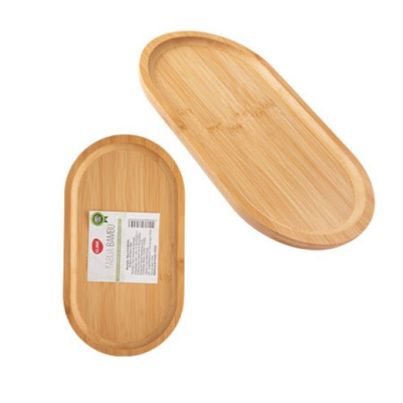 Petisqueira oval bambu 31,5 cm - Loja Apolo