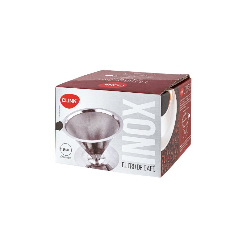 Suporte coador de café pequeno inox - Loja Apolo