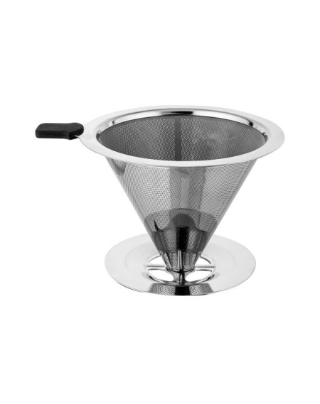 Suporte coador de café pequeno inox - Loja Apolo
