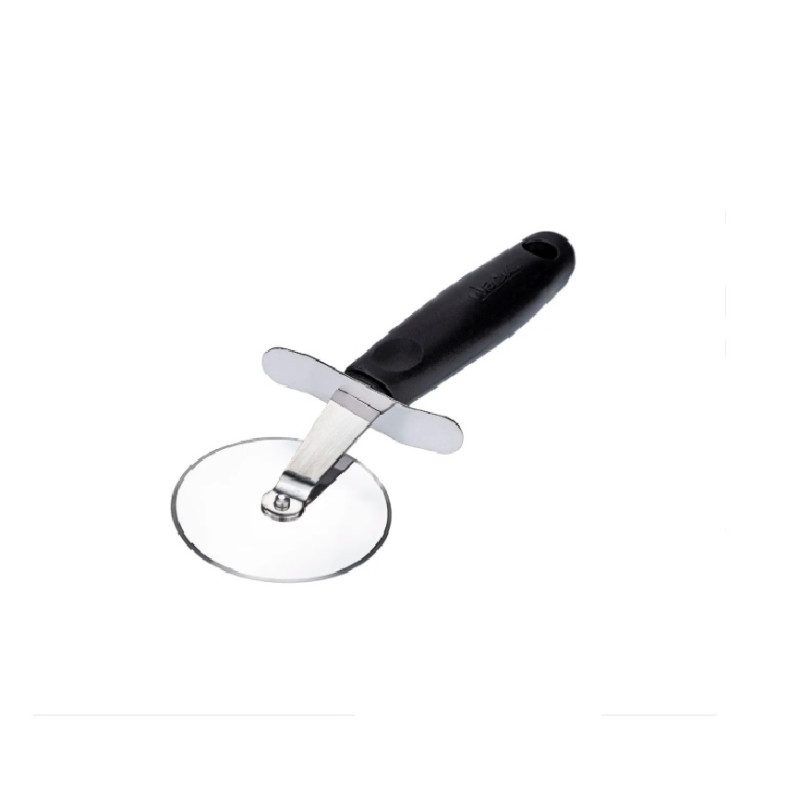 Cortador de pizza inox cabo preto  - Loja Apolo