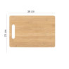Tabua de bambu 36 X 26 X 1,2 cm - Loja Apolo
