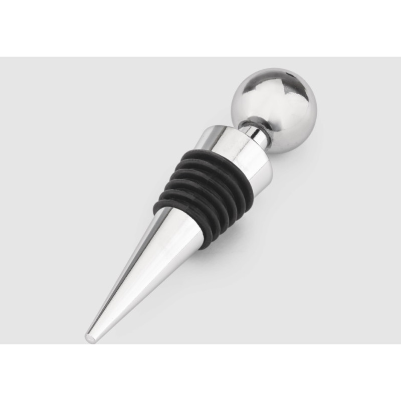 Tampa para garrafa de vinho aço inox e silicone - Loja Apolo