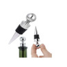 Tampa para garrafa de vinho aço inox e silicone - Loja Apolo