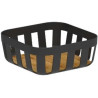 Cesto de pao lume preto com bambu  - Loja Apolo