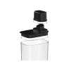 Pote hermetico com medidor acrilico drop preto 1.5 litros - Loja Apolo