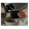 Pote hermetico com medidor acrilico drop preto 1.5 litros - Loja Apolo