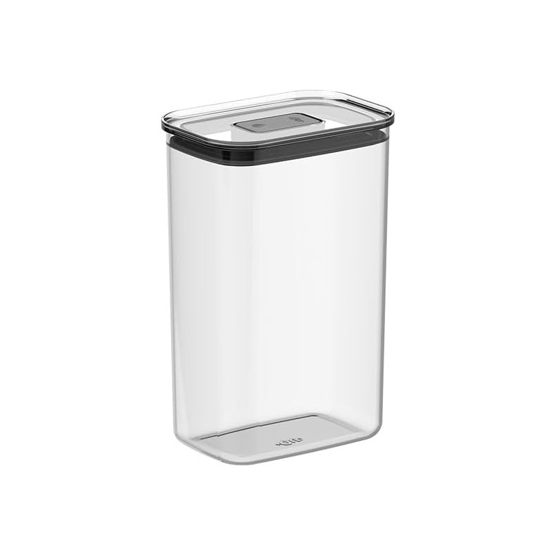 Pote hermetico retangular duo lock acrilico 2.3 litros - Loja Apolo