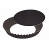 Forma para torta crespa fundo removível black 28 cm - Loja Apolo