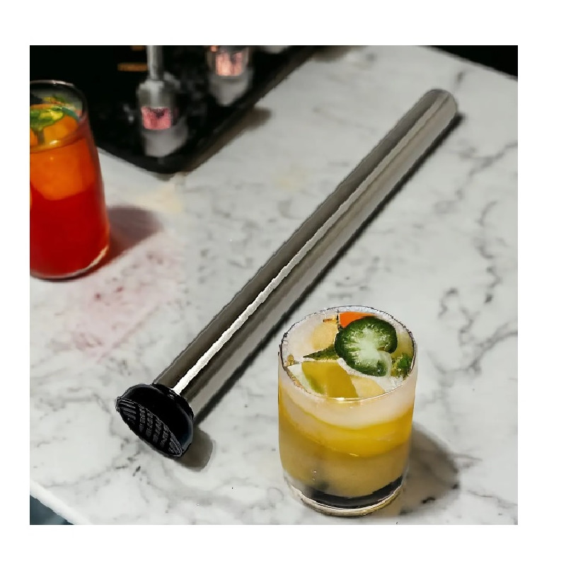 Socador caipirinha aco inox 30 cm - Loja Apolo