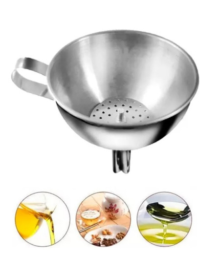 Funil em aco inox 11 cm
