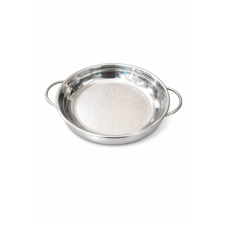 Prato pergaminho aço inox 22 cm - Loja Apolo