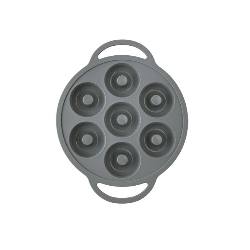 Forma silicone donut redonda com pegador - Loja Apolo