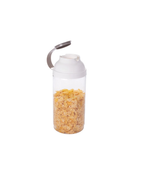 Porta mantimentos com bico dosador 1.6 litros branco - Loja Apolo