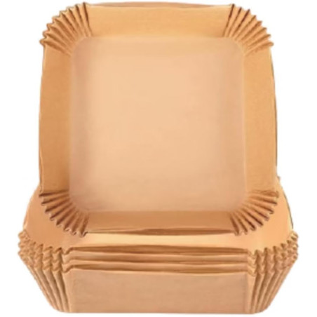 Forma descartável quadrada 20 cm para airfryer 50 pecas - Loja Apolo