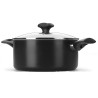 Caçarola induct antiaderente black 22 cm - Loja Apolo