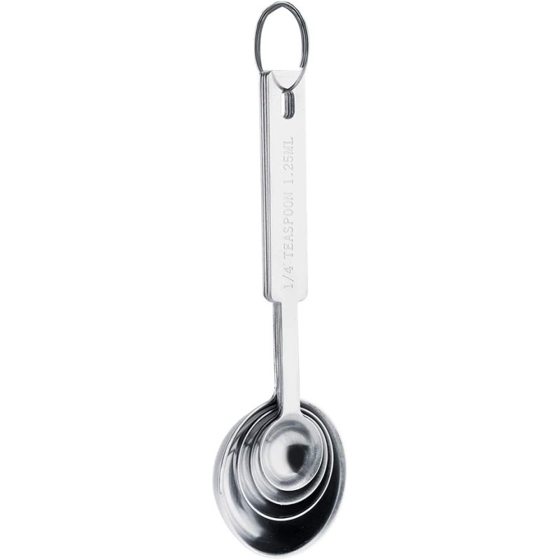 Colher medidora inox 4 pcs - Loja Apolo