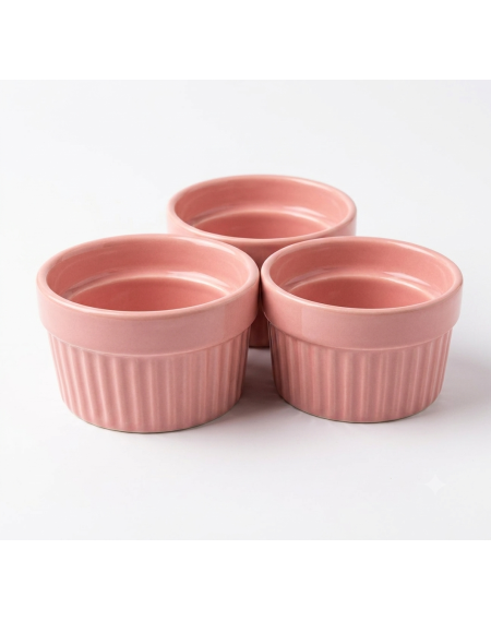 Ramekin ceramica rosa 100ml - Loja Apolo