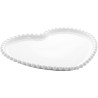 Prato de coração porcelana 23X23cm - Loja Apolo
