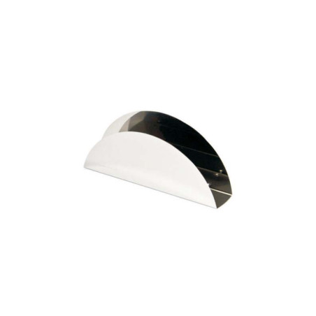 Porta Guardanapos Meia Lua em Inox