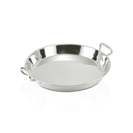 Travessa Redonda c/ Alças Prata Apolo Ø45cm