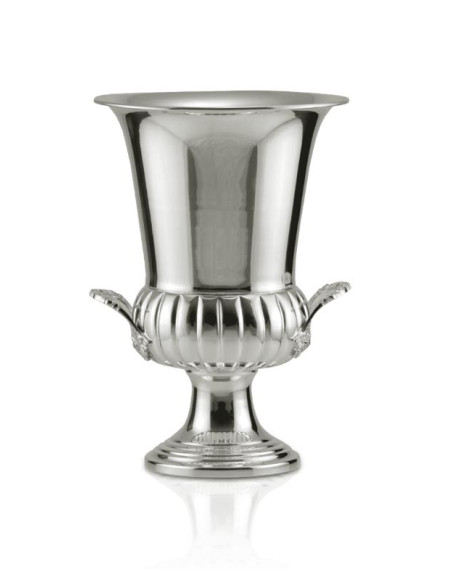 Vaso Orleans pequeno Prata Apolo 45cm