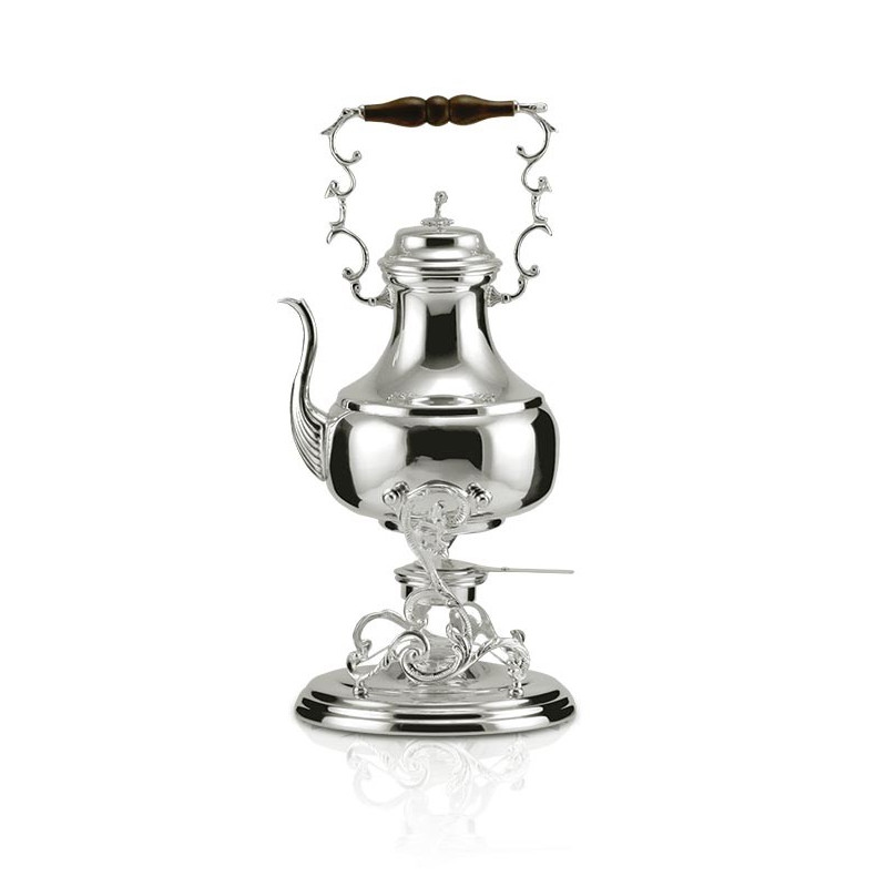 Samovar Liso Pequeno Prata Apolo 37cm - 1,2L