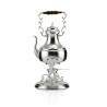 Samovar Liso Pequeno Prata Apolo 37cm - 1,2L