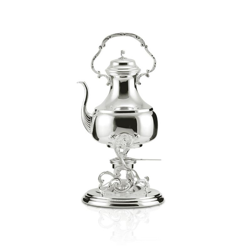 Samovar Liso Pequeno c/ Alça Prata Apolo 37cm - 1,2L
