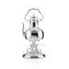 Samovar Liso Pequeno c/ Alça Prata Apolo 37cm - 1,2L