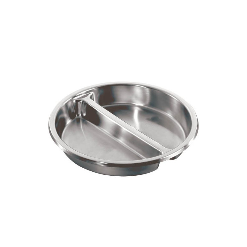 Cuba Inox Gastronômica 1/2 Redonda Bipartida 2,5 Litros
