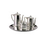 Conjunto para Café Oval 5 peças Prata Apolo