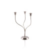 Castiçal Atual p/ 3 Velas Prata Apolo 33cm