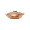 Panela Paellera com Alças e Tampa Cobre Apolo Ø33 x 8cm