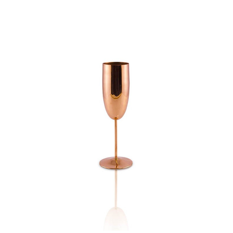 Taça de Champanhe em Cobre