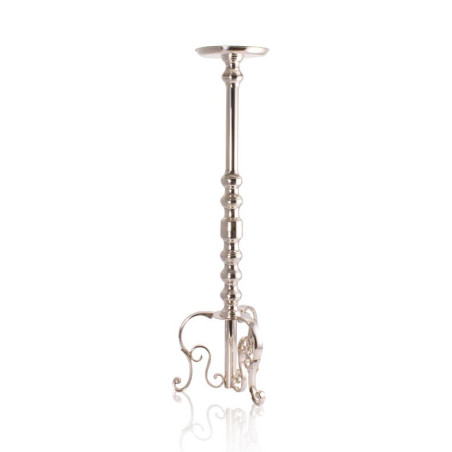 Pedestal Floreira Prata Apolo 90cm