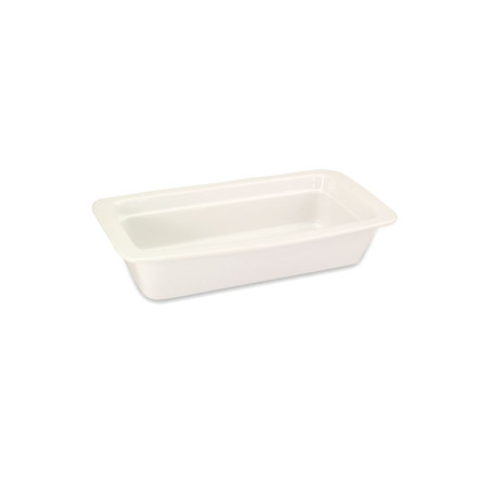 Cuba GN 1/3 pequena Porcelana Branca 33x17x7cm