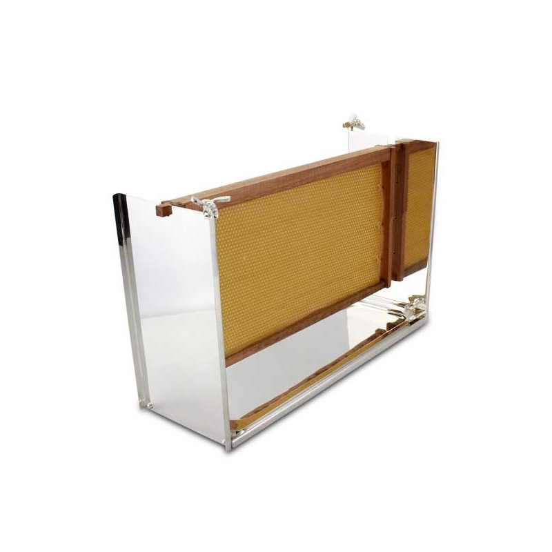 Suporte Favo Mel com Bandeja Prata Apolo 48x16x30cm