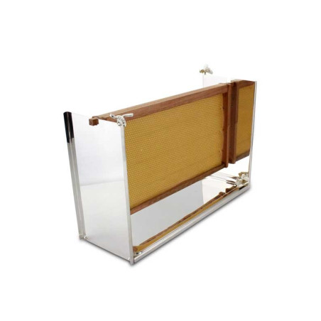 Suporte Favo Mel com Bandeja Prata Apolo 48x16x30cm