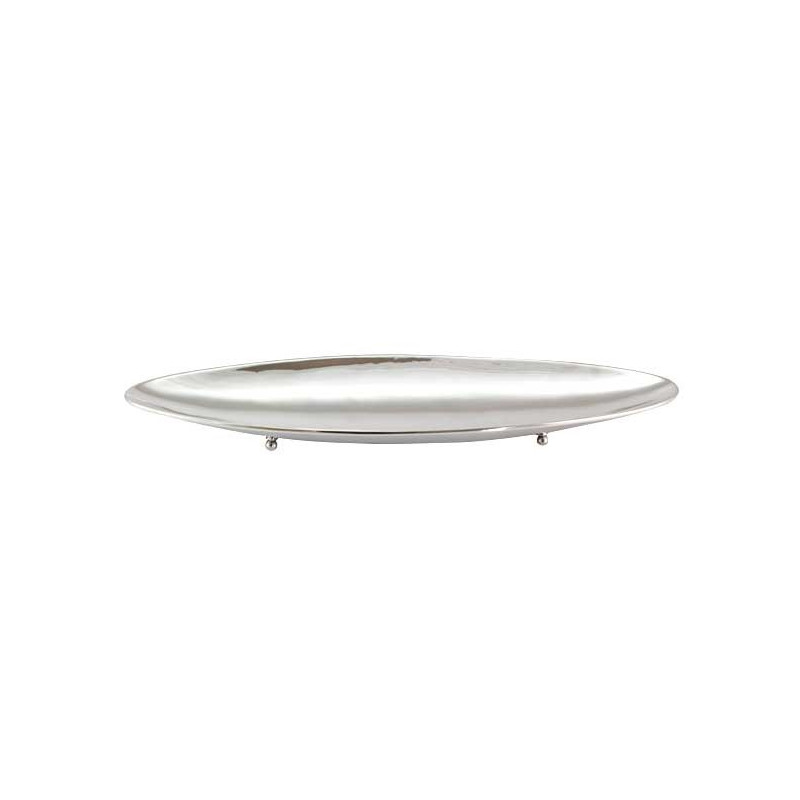 Canoa Lisa grande Prata Apolo 87x18cm