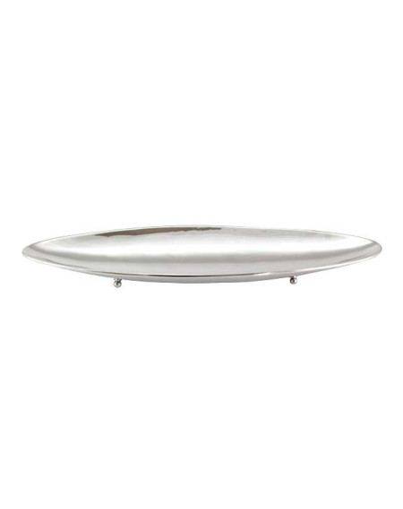 Canoa Lisa pequena Prata Apolo 57x18cm