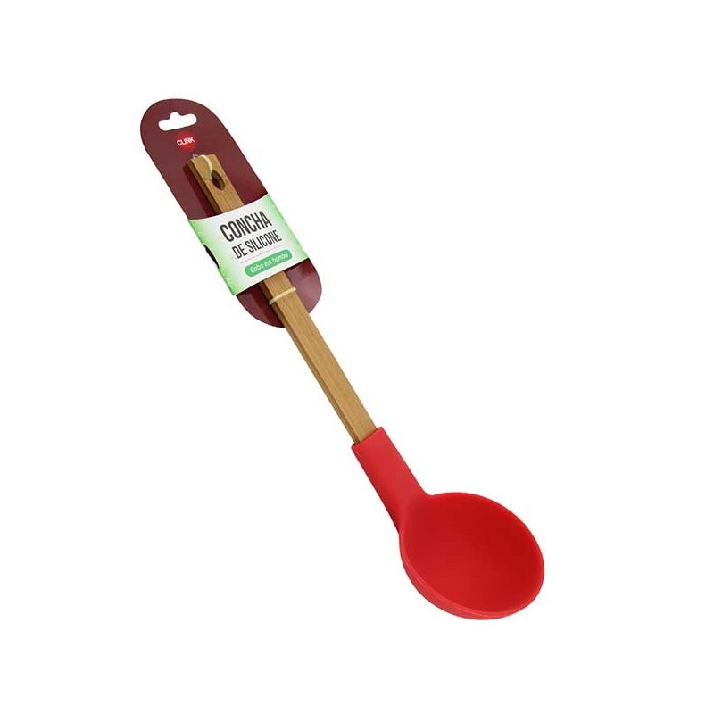 Concha de Silicone com Cabo de Bambu