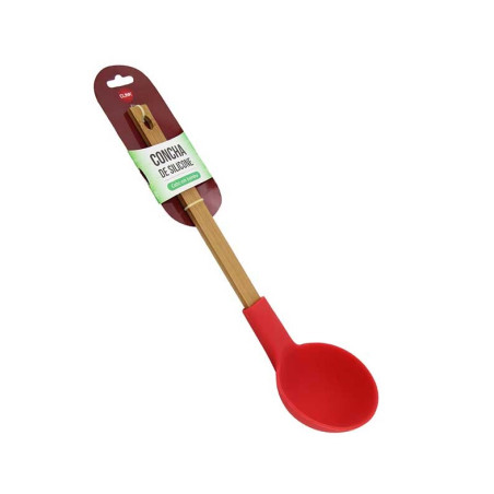 Concha de Silicone com Cabo de Bambu