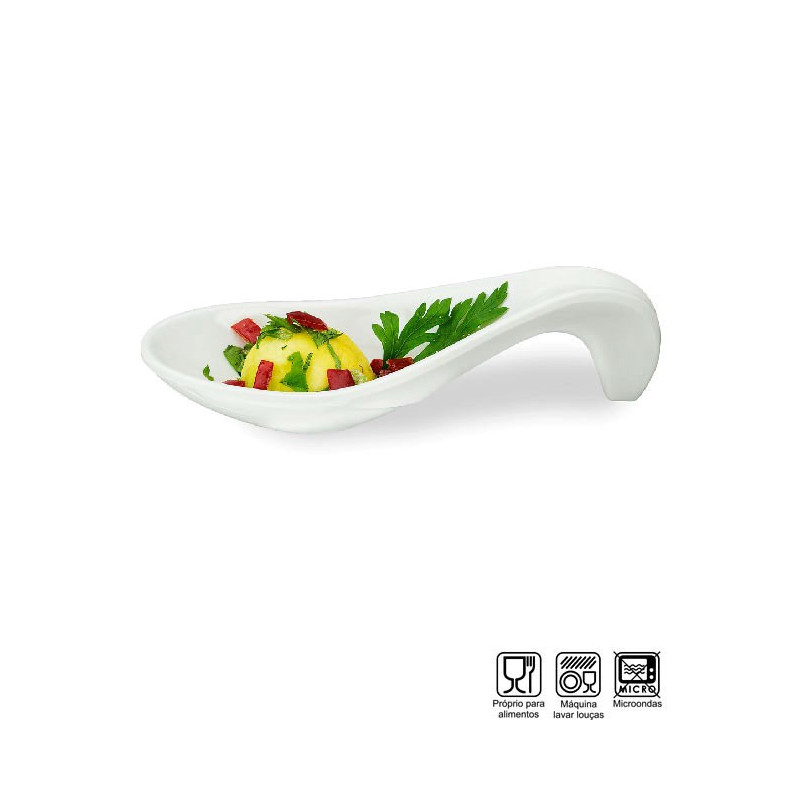 Colher Finger Food Melamina Profissional 13cm