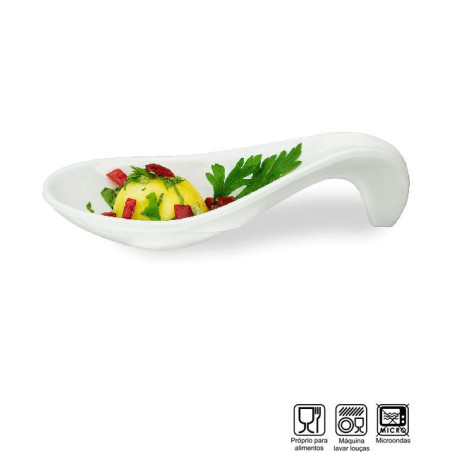 Colher Finger Food Melamina Profissional 13cm