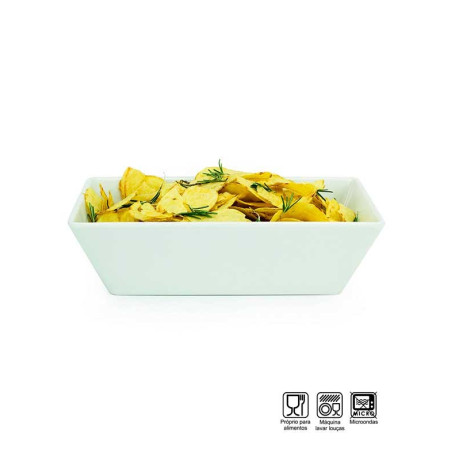Travessa Buffet Retangular Melamina Profissional 25cm