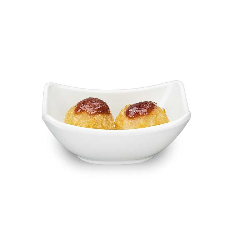 Tigela Retangular Finger Food Melamina Profissional 10cm