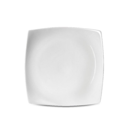Prato Raso Square Porcelana Branca Germer 27cm
