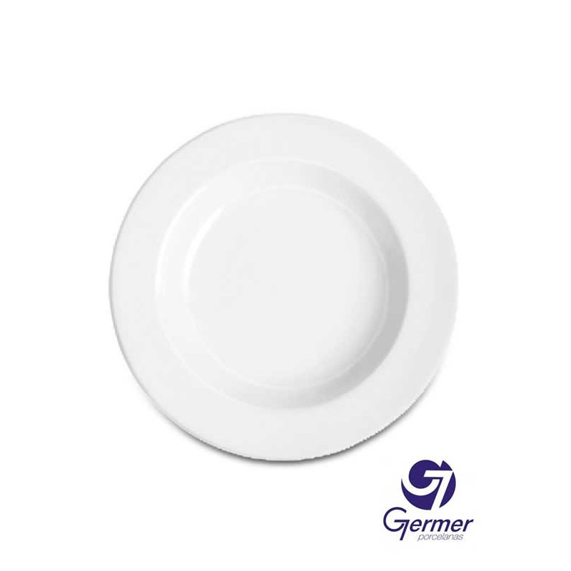 Prato Fundo BarHotel Porcelana Branca Germer Ø24cm