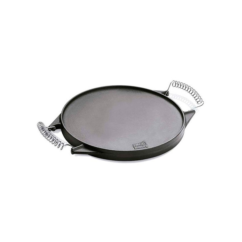 Chapa de Ferro Redonda Dupla Face com Alça Espiral Ø30cm